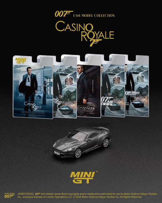 [PRE-ORDER] Mini GT - Aston Martin DBS Casino Royale James Bond 007 movie 2006 - Scala 1-64 MGT00917-007TC Traditional Chinese Blister