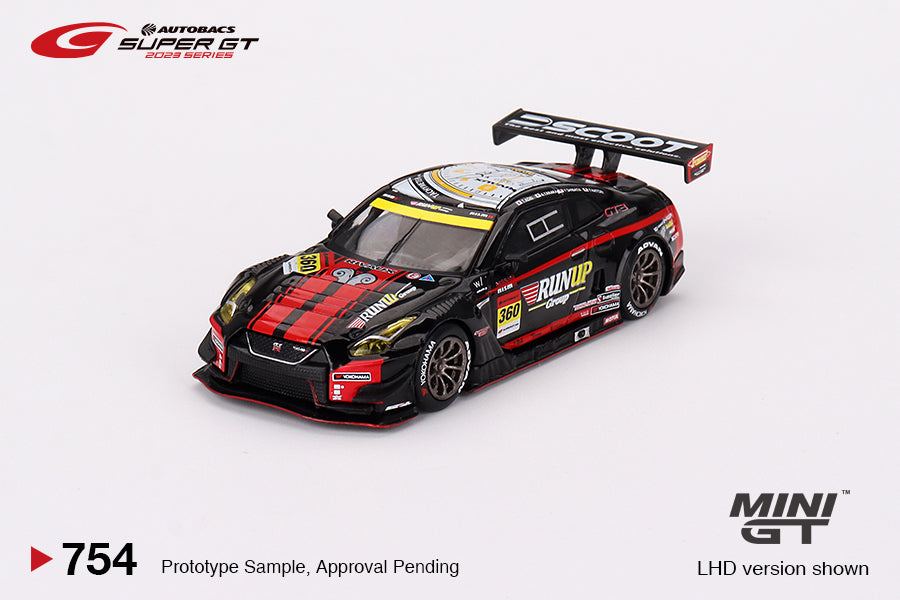 Nissan GT-R Nismo GT3 #360 "RUNUP RIVAUX GT-R" TOMEI SPORTS 2023 Super GT Series - Mini GT - Scale 1/64 MGT00754-BL