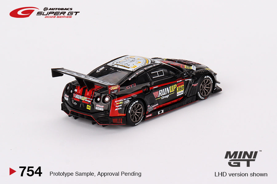 Nissan GT-R Nismo GT3 #360 "RUNUP RIVAUX GT-R" TOMEI SPORTS 2023 Super GT Series - Mini GT - Scale 1/64 MGT00754-BL