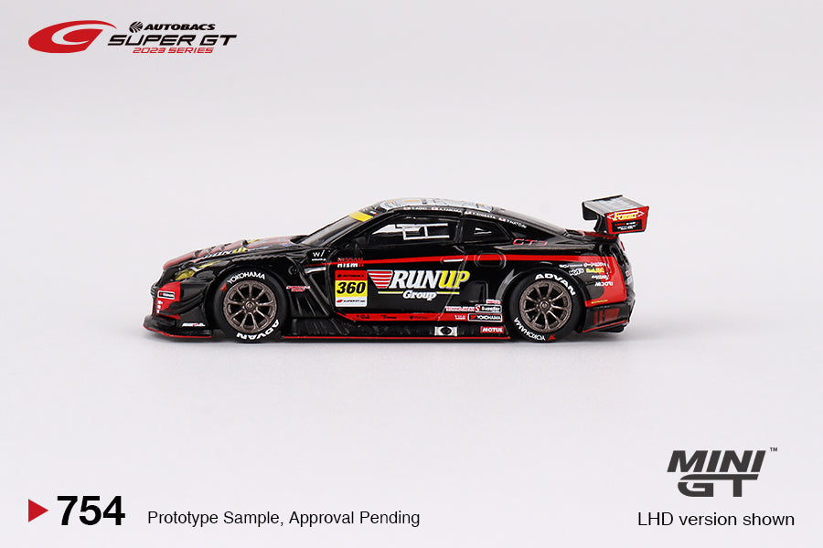 Nissan GT-R Nismo GT3 #360 "RUNUP RIVAUX GT-R" TOMEI SPORTS 2023 Super GT Series - Mini GT - Scale 1/64 MGT00754-BL