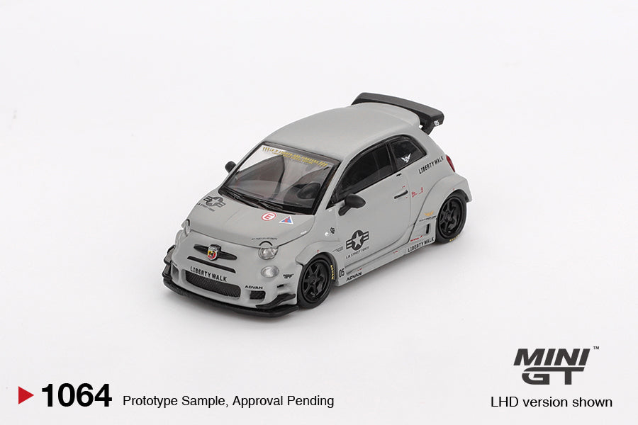 Mini GT - Abarth 595 LB-WORKS x Abas Works Fighters 2024 - Scala 1/64 MGT01064-BL Blister Packaging