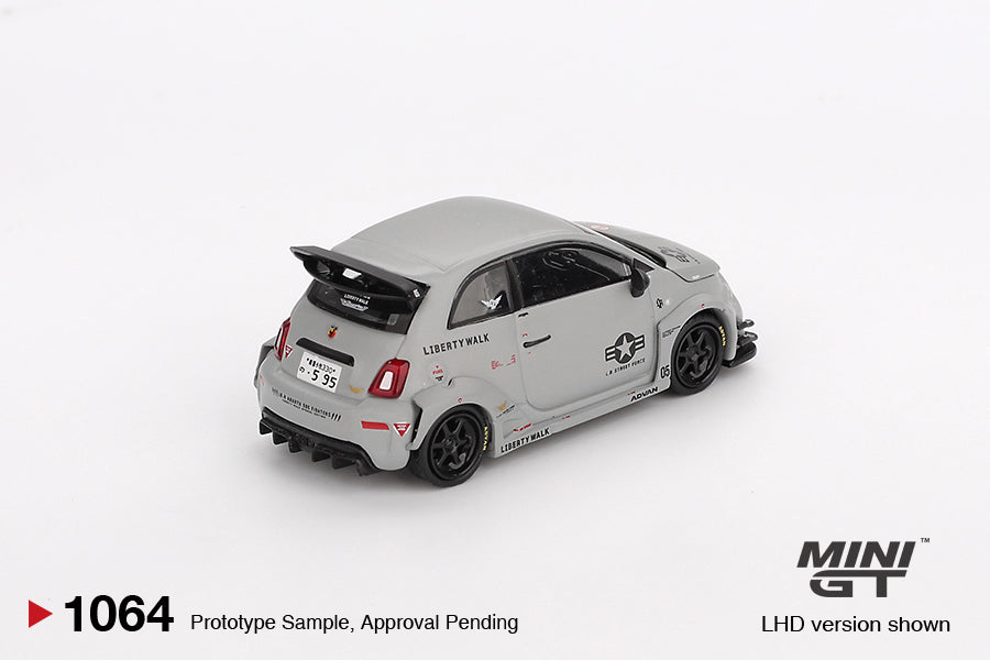 Mini GT - Abarth 595 LB-WORKS x Abas Works Fighters 2024 - Scala 1/64 MGT01064-BL Blister Packaging