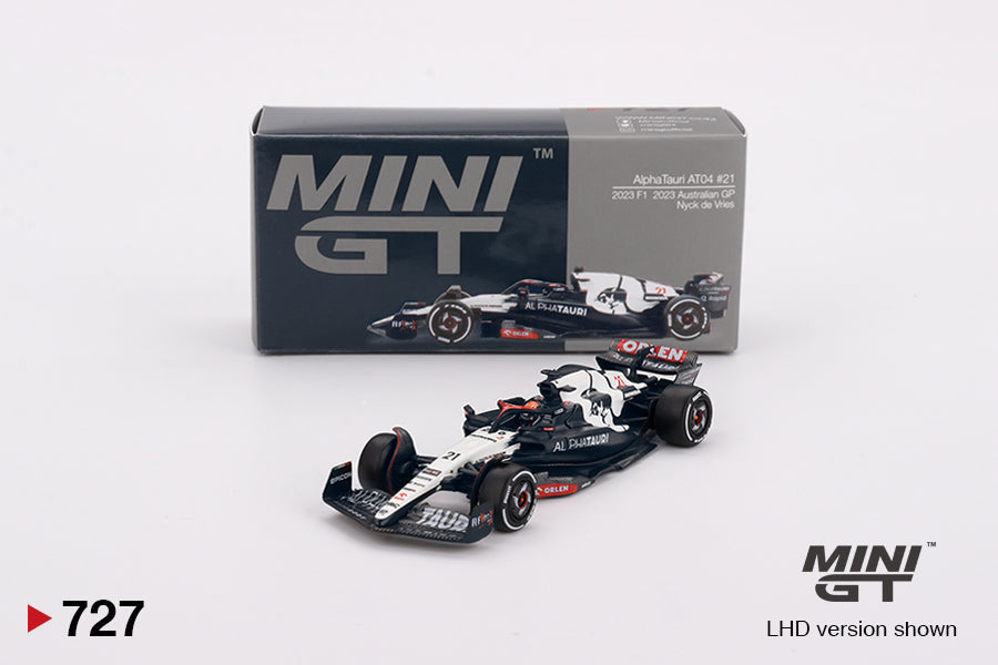 Mini GT - AlphaTauri AT04 #21 Nyck de Vries 2023 F1 2023 Australian GP - Scale 1/64 MGT00727