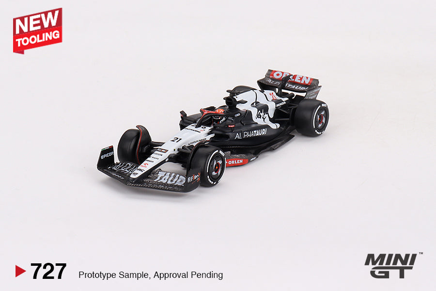 Mini GT - AlphaTauri AT04 #21 Nyck de Vries 2023 F1 2023 Australian GP - Scala 1/64 MGT00727-MJ Blister Packaging