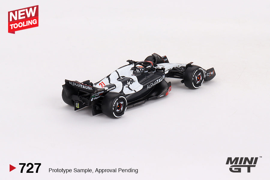 Mini GT - AlphaTauri AT04 #21 Nyck de Vries 2023 F1 2023 Australian GP - Scala 1/64 MGT00727-MJ Blister Packaging