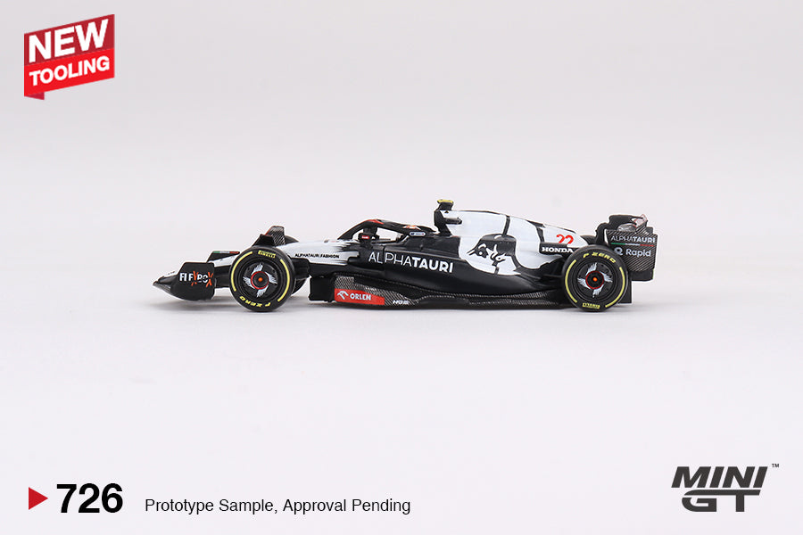 Mini GT - AlphaTauri AT04 #22 Yuki Tsunoda 2023 F1 2023 Australian GP - Scale 1/64 MGT00726