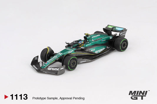 [PRE-ORDER] Mini Gt - Aston Martin AMR24 #14 Fernando Alonso - 2024 F1 2024 Canadian GP - Scale 1/64 MGT01113-L