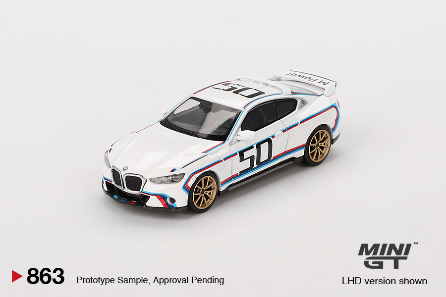 Mini GT - BMW 3.0 CSL White - Scala 1/64 MGT00863-L