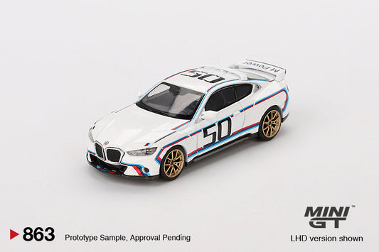 MINI GT BMW 3.0 CSL White - Mini GT - Scale 1-64 MGT00863-L