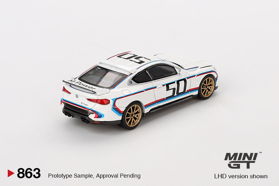 Mini GT - BMW 3.0 CSL White - Scala 1/64 MGT00863-L