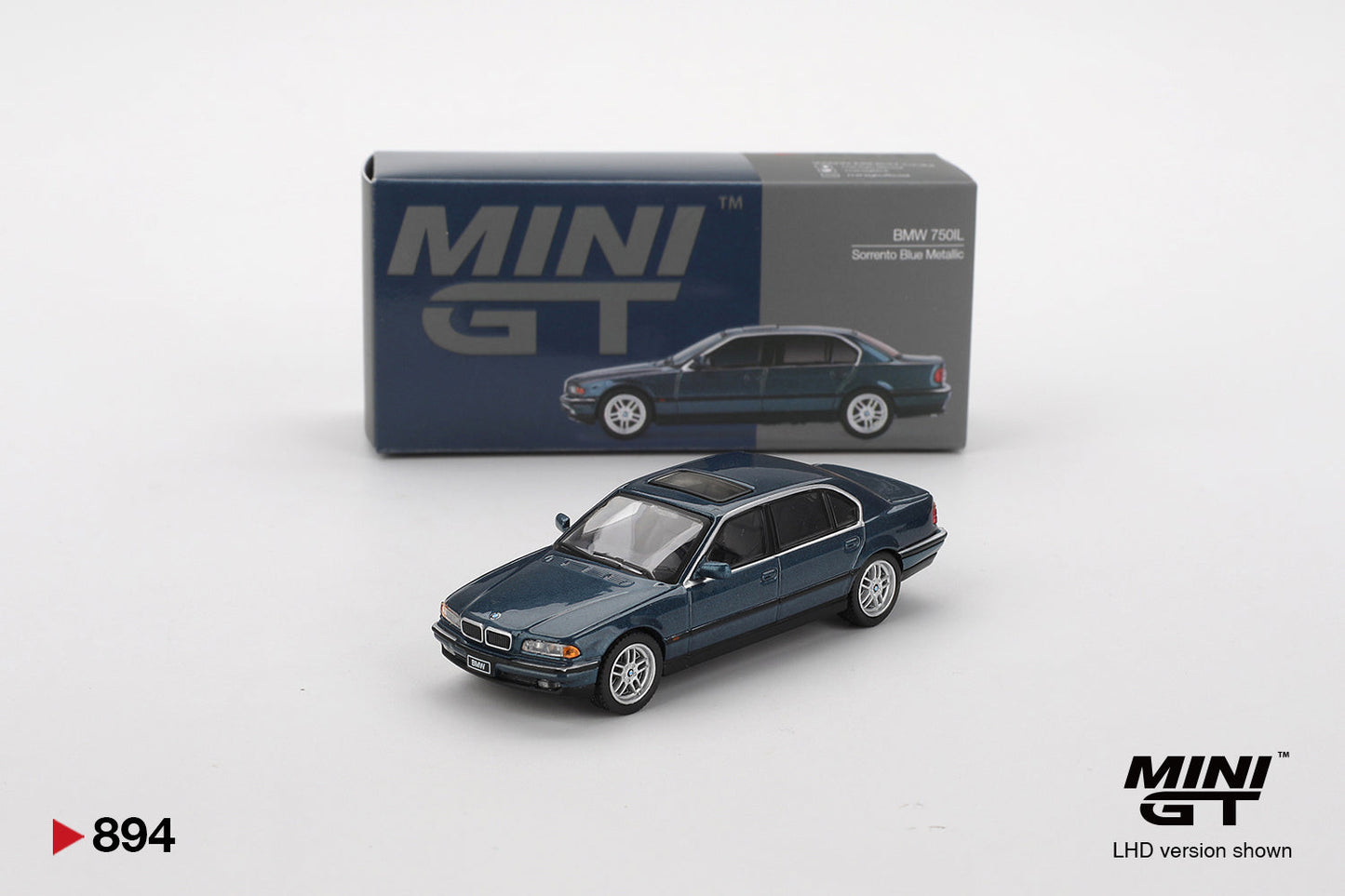 Mini GT - BMW 750IL Sorrento Blue Metallic - Scale 1/64 MGT00894-L