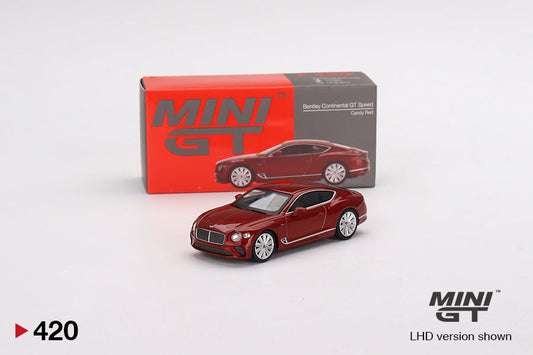 Mini GT - Bentley Continental GT Speed 2022 Candy Red - Scale 1/64 MGT00420-L