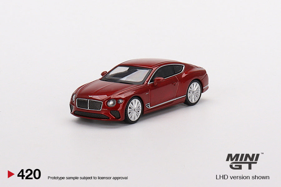 Mini GT - Bentley Continental GT Speed 2022 Candy Red - Scale 1/64 MGT00420-L