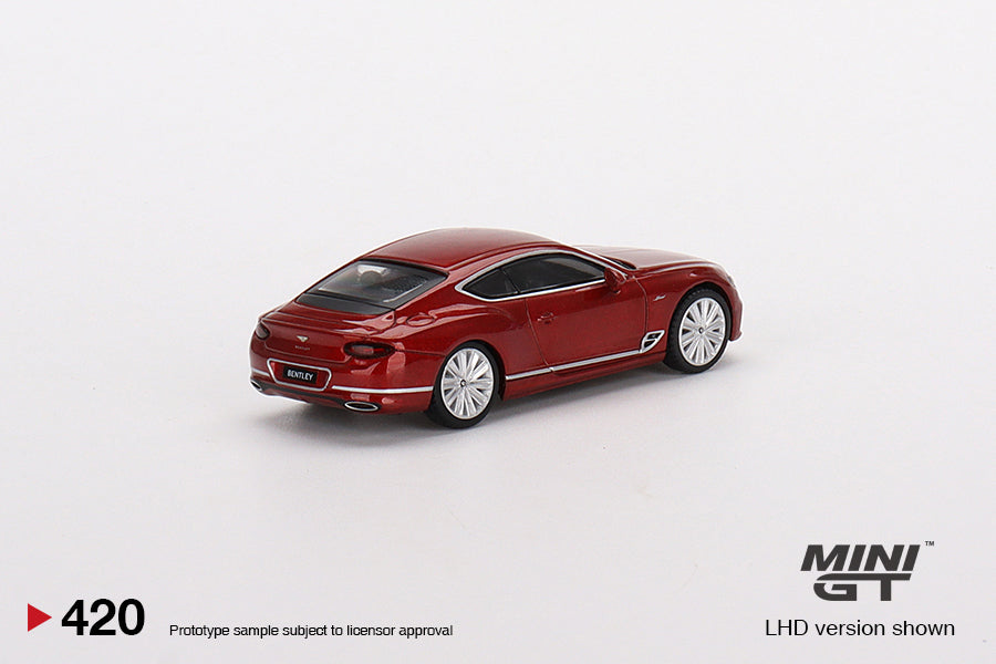 Mini GT - Bentley Continental GT Speed 2022 Candy Red - Scale 1/64 MGT00420-L