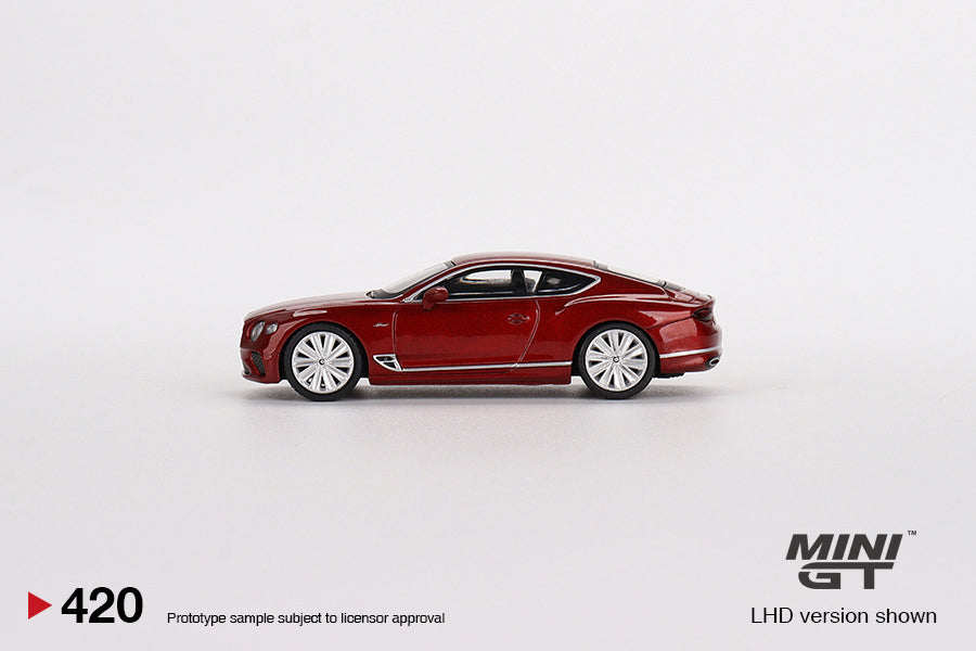 Mini GT - Bentley Continental GT Speed 2022 Candy Red - Scale 1/64 MGT00420-L