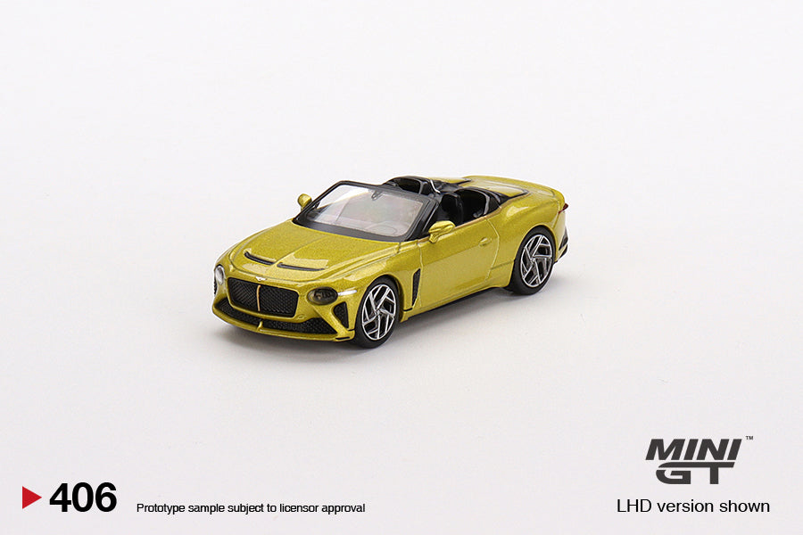 Mini GT - Bentley Mulliner Bacalar Yellow Flame - Scale 1/64 MGT00406-L
