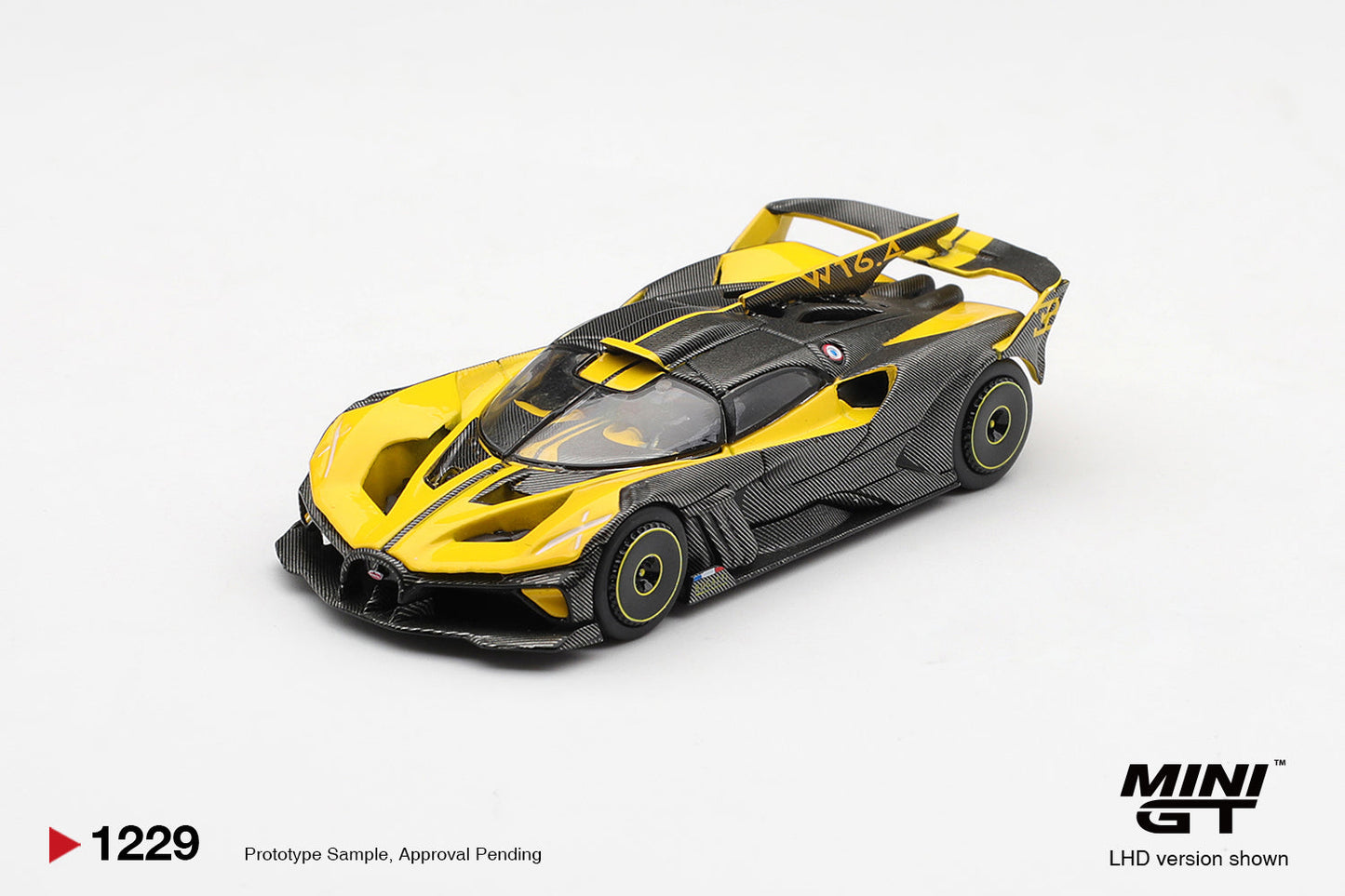 [PRE-ORDER] Mini GT - Bugatti Bolide Yellow 2020 - Scala 1/64 MGT01229-L