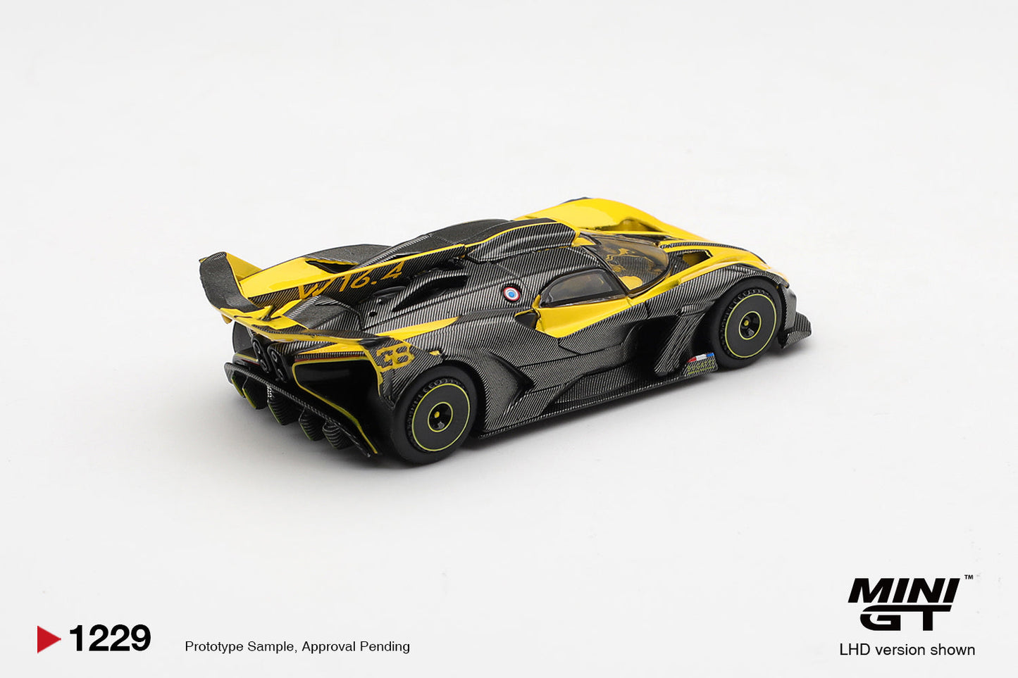 [PRE-ORDER] Mini GT - Bugatti Bolide Yellow 2020 - Scala 1/64 MGT01229-L