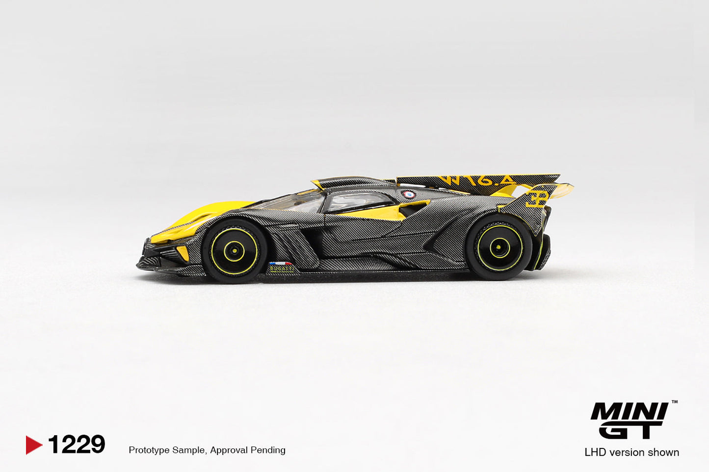 [PRE-ORDER] Mini GT - Bugatti Bolide Yellow 2020 - Scala 1/64 MGT01229-L