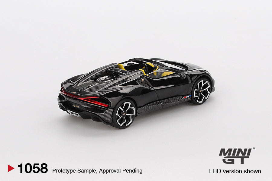 [PRE-ORDER] Mini Gt - Bugatti W16 Mistral Black 2024 - Scale 1/64 MGT01058-L