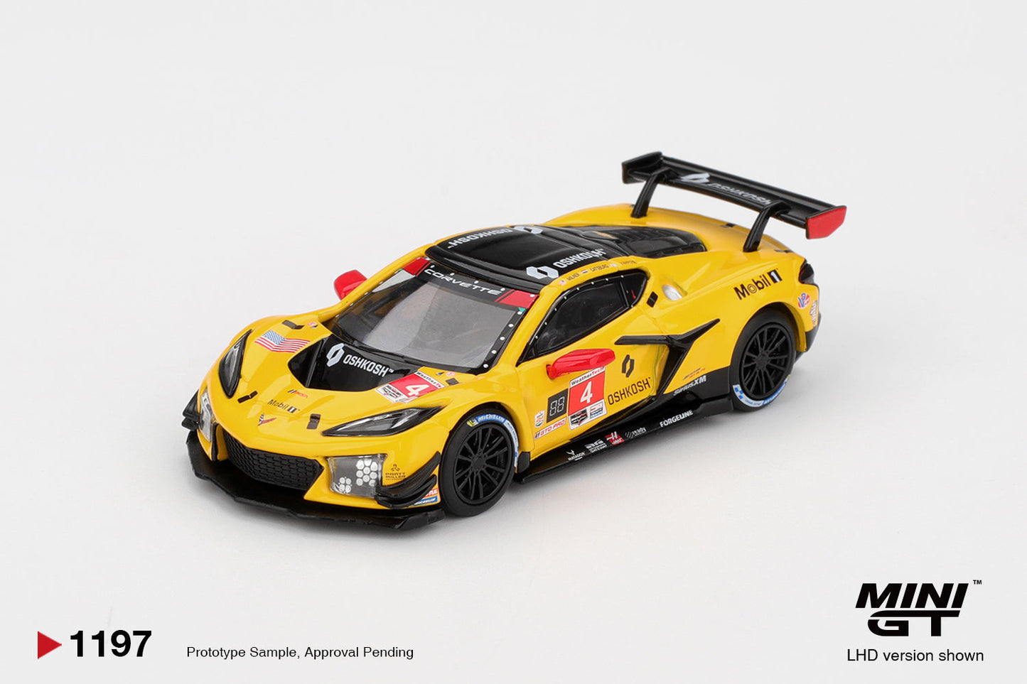 [PRE-ORDER] - Mini GT - Chevrolet Corvette Z06 GT3.R #4 Corvette Racing by Pratt Miller Motorsports 2025 - Scala 1/64 MGT01197-L
