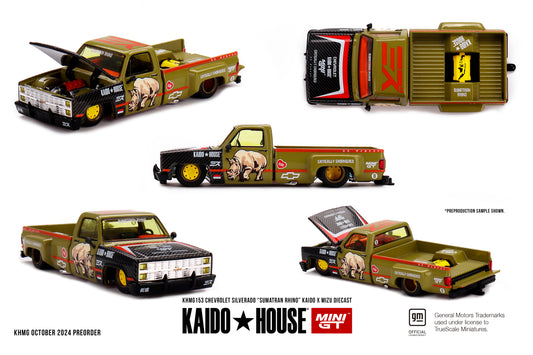 Mini GT - Chevrolet Silverado “Sumatran Rhino” KAIDO x MIZU Diecast - KAIDO HOUSE - Scala 1/64 KHMG153