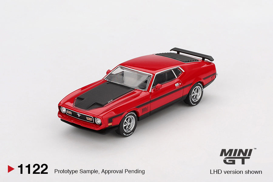 [PRE-ORDER] - Mini GT - Ford Mustang Mach1 1971 Race Red - Scale 1/64 MGT01122-L