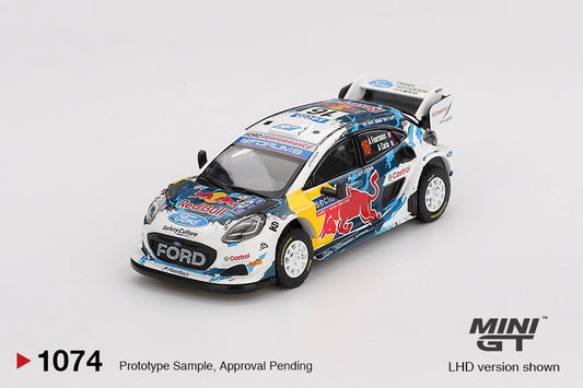 [PRE-ORDER] Mini GT - Ford Puma Rally1 #16 M-Sport Ford WRT 2024 Rally Finland 3rd Place - Scale 1/64 MGT01074-L