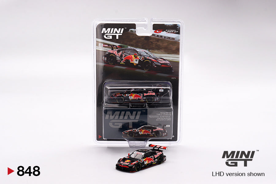 Mini GT - Honda NSX-GT "TYPE S" GT500 #16 "Red Bull MOTUL MUGEN NSX-GT" - Scale 1/64 MGT00848-BL