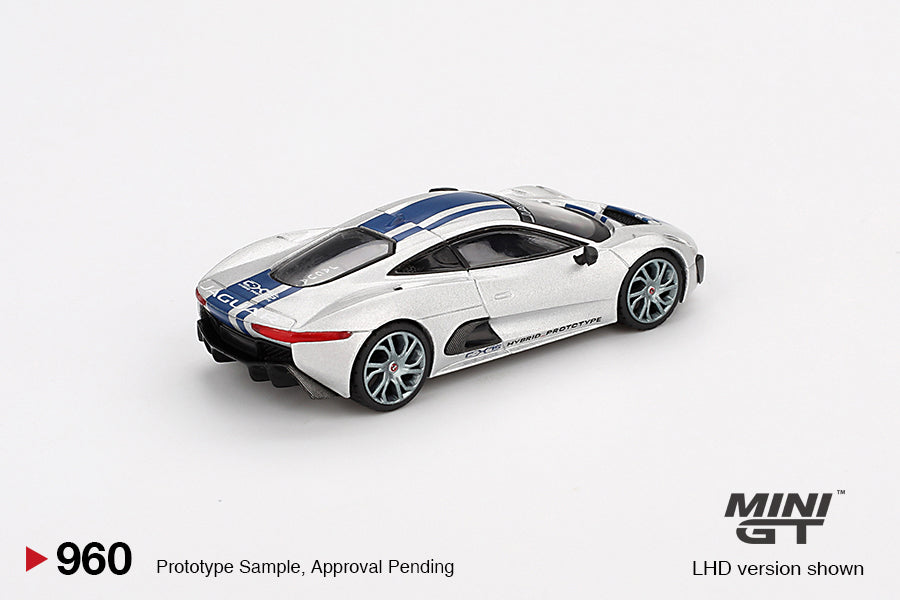 Mini GT - Jaguar C-X75 Silver - Scale 1/64 MGT00960-L