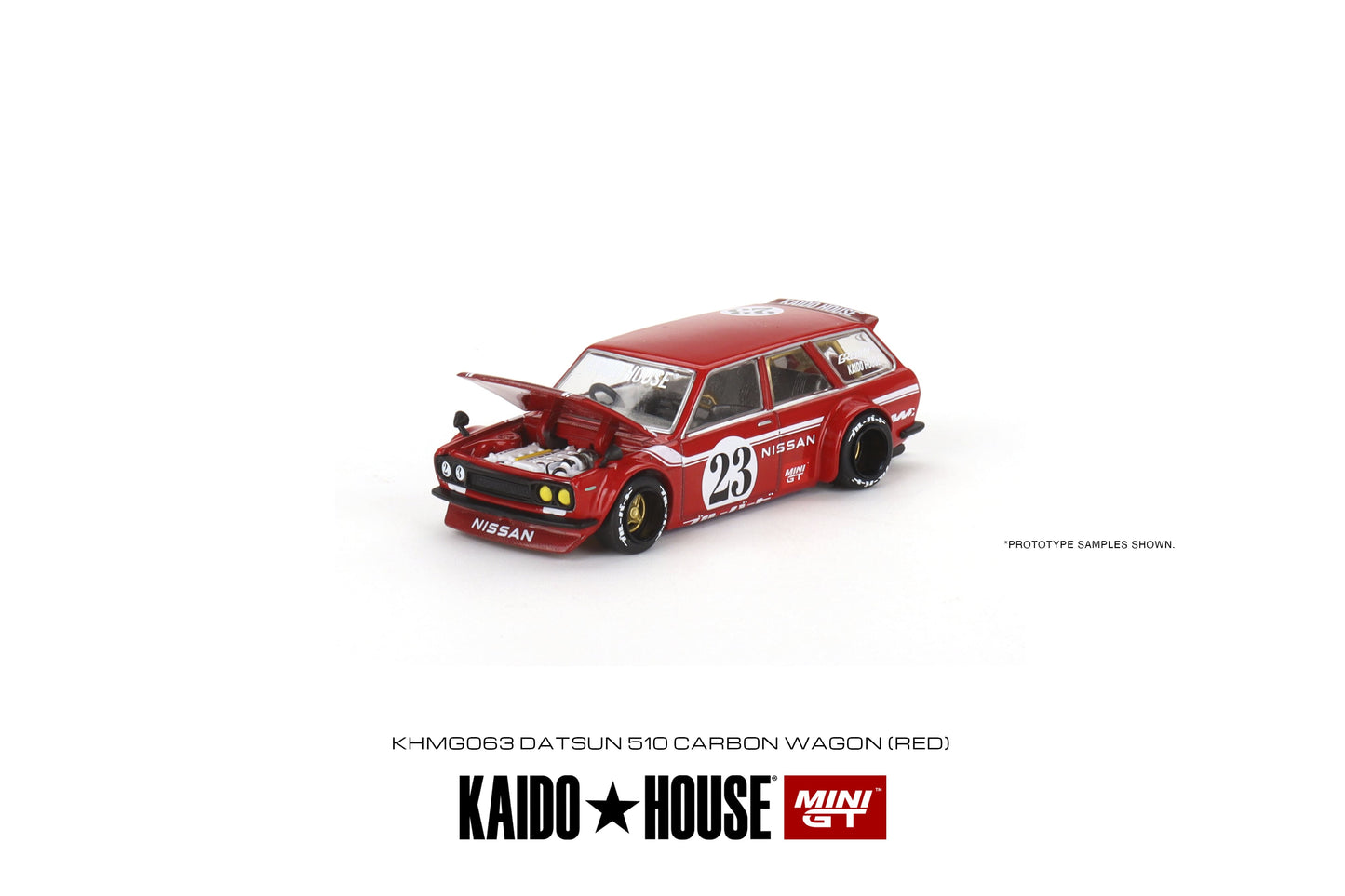 Mini GT - Datsun KAIDO 510 Wagon CARBON FIBER V2 - KAIDO HOUSE - Scale 1/64 KHMG063