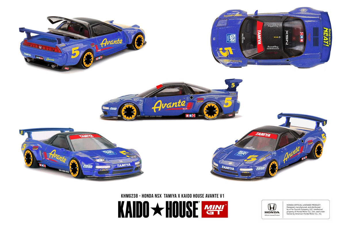 [PRE-ORDER] - Mini GT - Honda NSX TAMIYA x KAIDO HOUSE "AVANTE" V1 - Kaido House - Scale 1/64 KHMG238