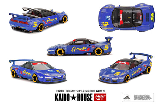 [PRE-ORDER] - Mini GT - Honda NSX TAMIYA x KAIDO HOUSE "AVANTE" V1 - Kaido House - Scale 1/64 KHMG238