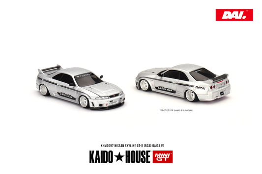 Mini GT - Nissan Skyline GT-R (R33) DAI33 V1 - KAIDO HOUSE - Scale 1/64 KHMG097