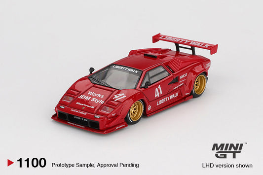 [PRE-ORDER] Mini GT - Lamborghini Countach LB-WORKS Red - Scale 1/64 MGT01100-L