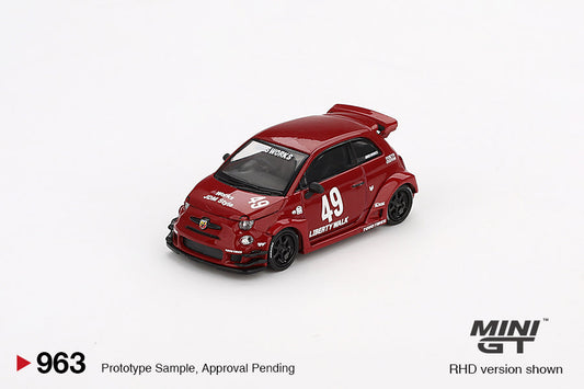 Mini GT - LB-WORKS x Abas Works ABARTH 595 Red - Scala 1/64 MGT00963-L