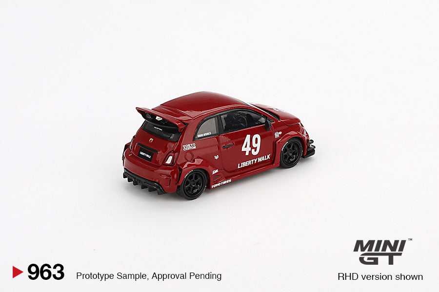 Mini GT - LB-WORKS x Abas Works ABARTH 595 Red - Scale 1/64 MGT00963-L