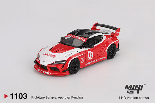 [PRE-ORDER] Mini Gt - LB★WORKS Toyota GR Supra Red / White - Scale 1/64 MGT01103-L