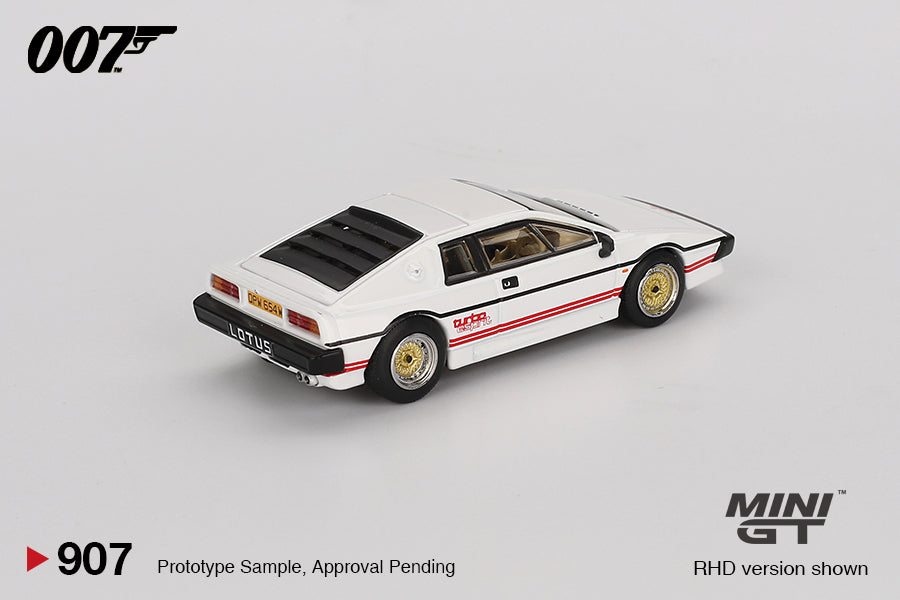 [PRE-ORDER] Mini GT - Lotus Esprit Turbo White - JAPANESE BLISTER - For Your Eyes Only 1981 007 James Bond Series- Scale 1/64 MGT00907-007J