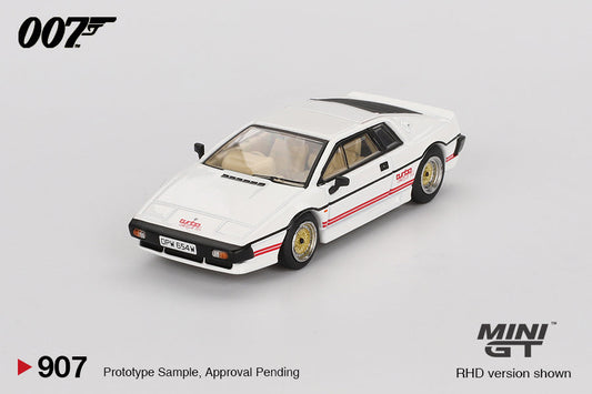 [PRE-ORDER] Mini GT - Lotus Esprit Turbo White - JAPANESE BLISTER - For Your Eyes Only 1981 007 James Bond Series- Scale 1/64 MGT00907-007J