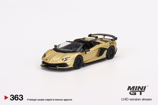 Mini GT - Lamborghini Aventador SVJ Roadster Oro Elios - Scale 1-64 MGT00363-R