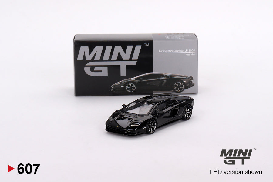 Mini GT - Lamborghini Countach LPI 800-4 Nero Maia LHD - 1/64 Scale MGT00607-L