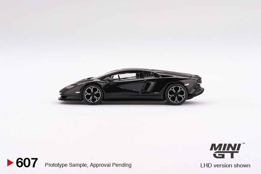 Mini GT - Lamborghini Countach LPI 800-4 Nero Maia LHD - 1/64 Scale MGT00607-L