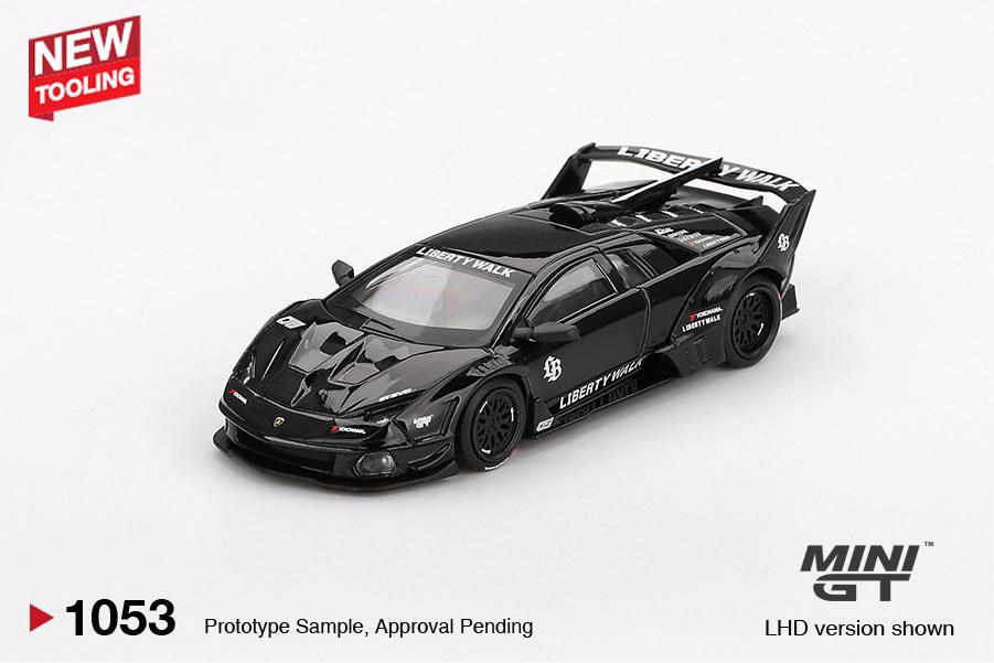 [PRE-ORDER] Mini GT - Lamborghini LB-Silhouette WORKS MURCIELAGO GT Evo Black 2024 - Scale 1/64 MGT01053-L