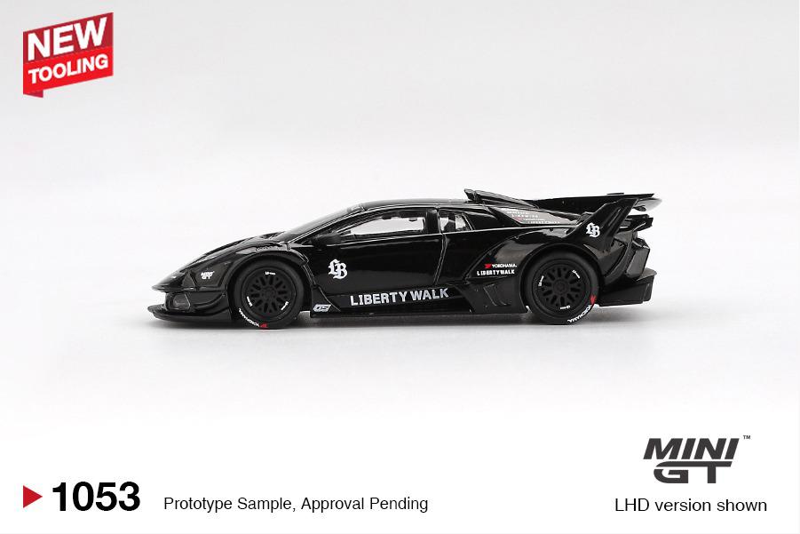 [PRE-ORDER] Mini GT - Lamborghini LB-Silhouette WORKS MURCIELAGO GT Evo Black 2024 - Scale 1/64 MGT01053-L