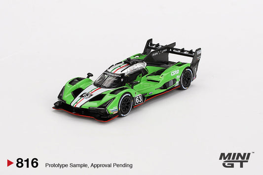 Mini GT - Lamborghini SC63 #63 Iron Lynx 2024 IMSA Sebring 12 Hrs - Scala 1/64 MGT00816-L