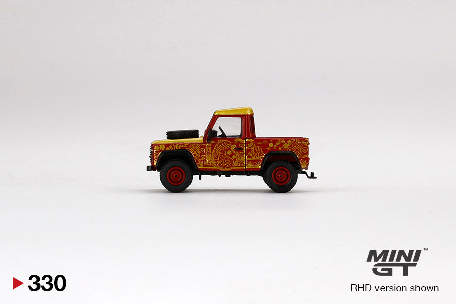 Mini GT - Land Rover Defender 90 Pickup - 2022 Chinese New Year Edition - Scale 1/64 MGT00330-R
