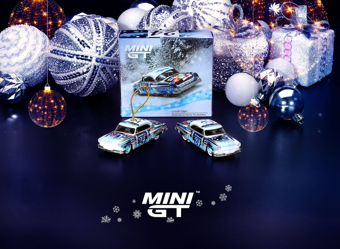 Mini GT - Lincoln Capri Christmas Hot Rod by Tim Sadchikov 2024 Christmas Edition - Scale 1/64 MGT00888