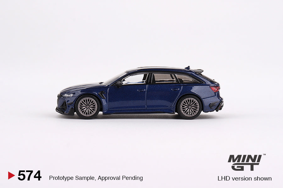 Mini GT - ABT Audi RS6-R Navarra Blue Metallic MiJo Exclusives - Scale 1/64 MGT00574-MJ LHD