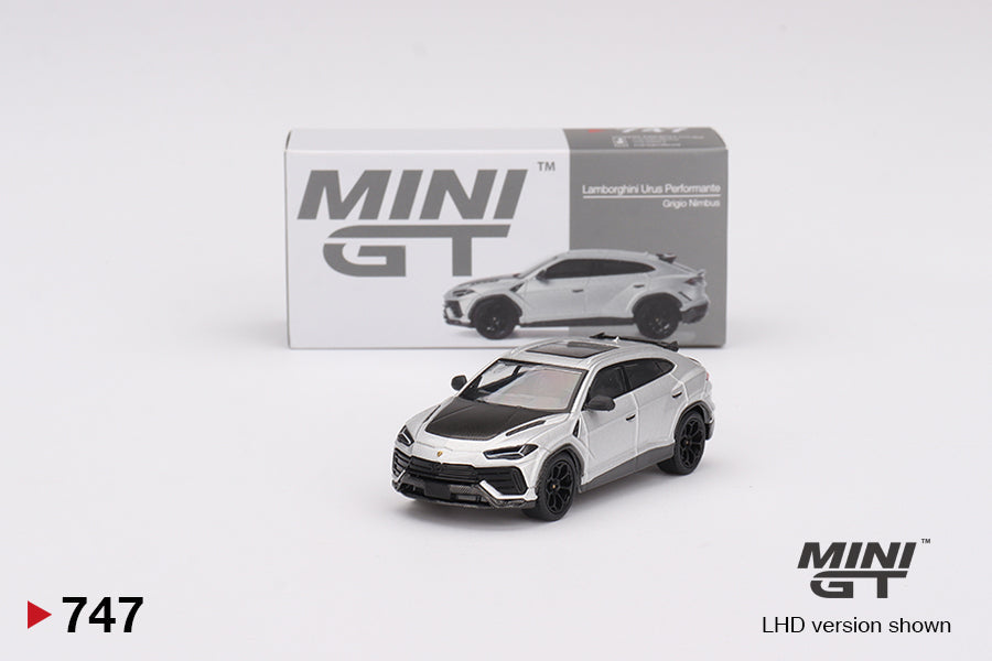 Mini GT - Lamborghini Urus Performante Grigio Nimbus RHD - 1/64 Scale MGT00747-R